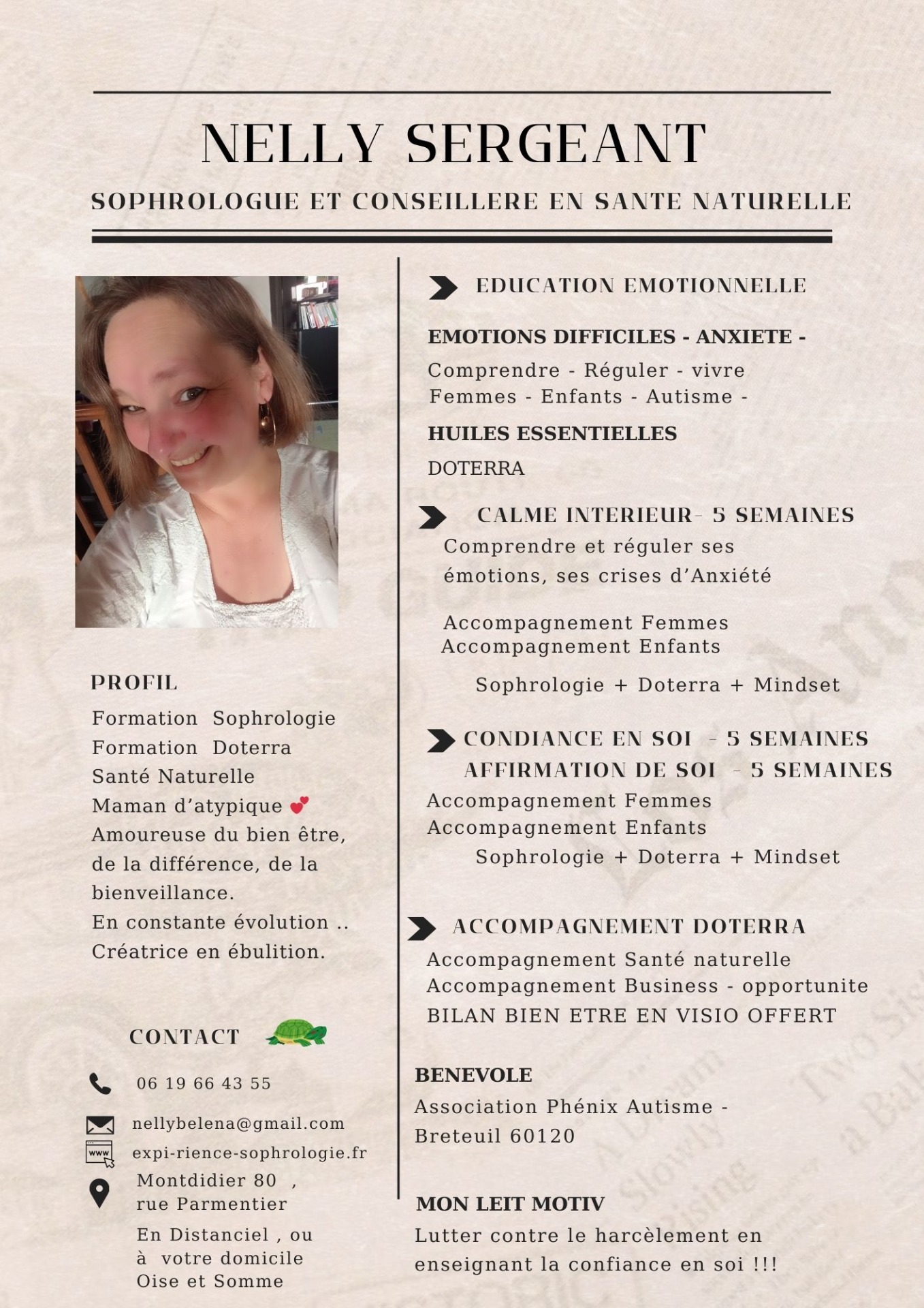 Qui suis je ?  Maman, Sophrologue, conseillère passionnée et engagée 