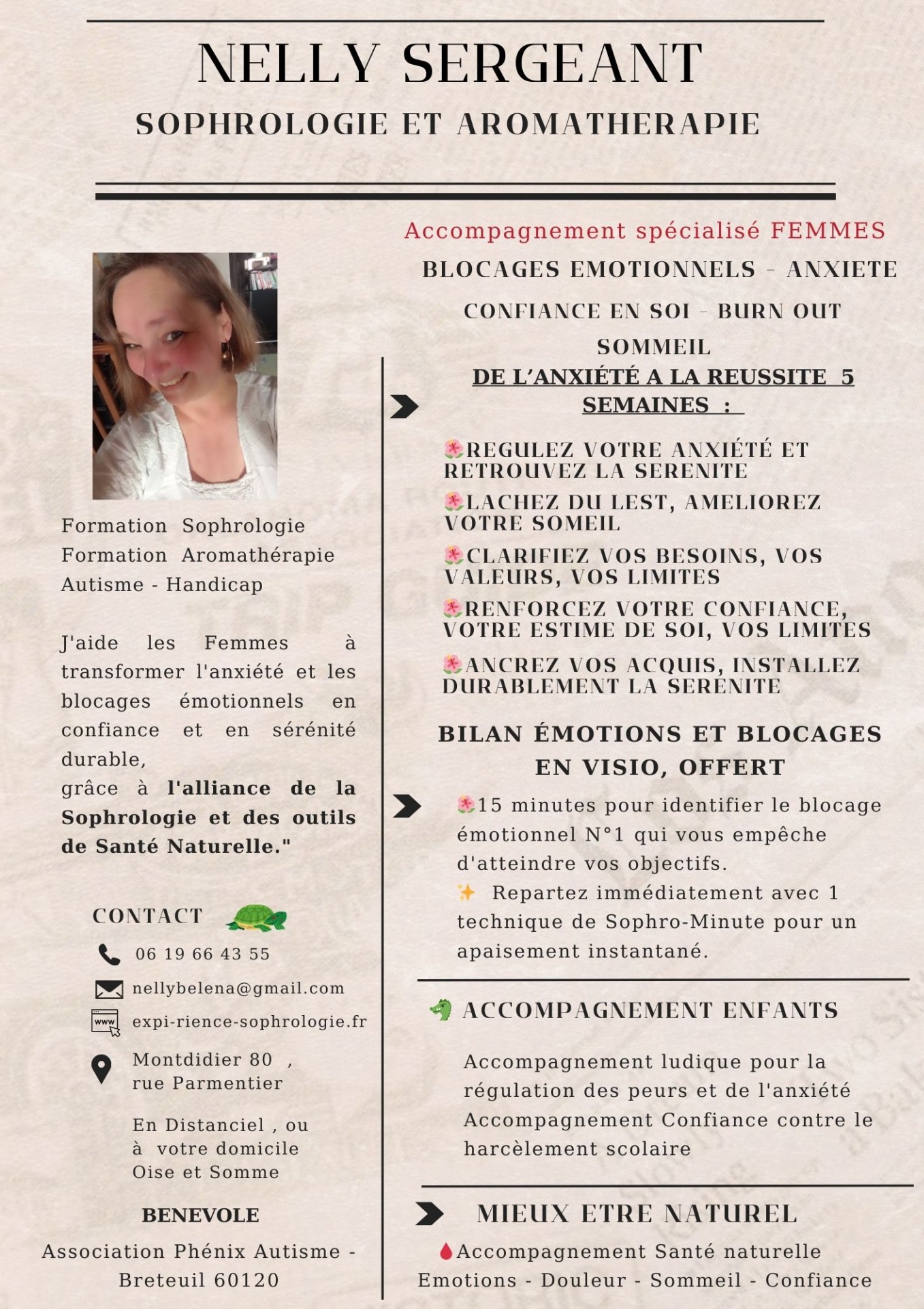 Sophrologue Femmes - et  Santé Naturelle, passionnée 