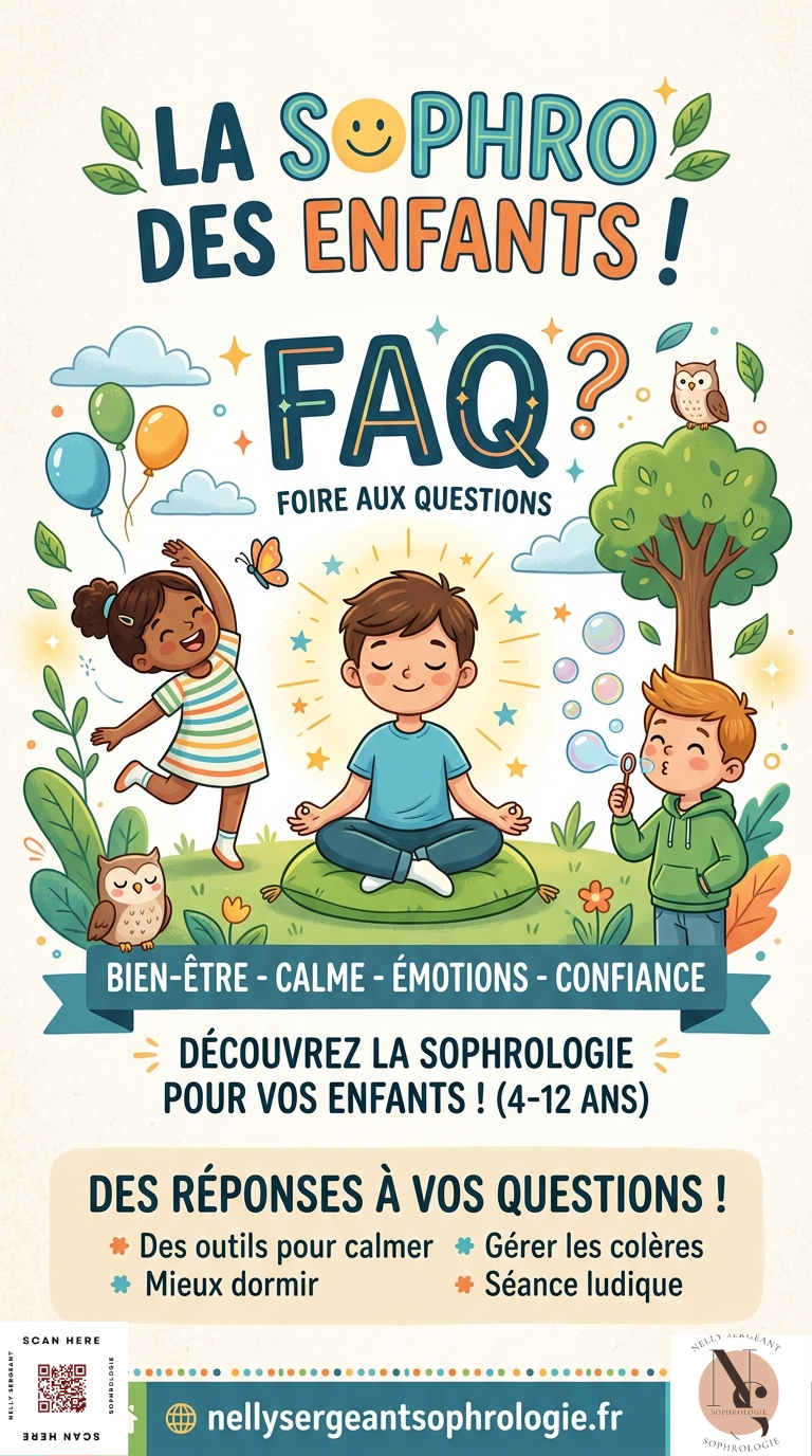 F.A.Q Quelques réponses aux questions que vous vous posez  sur la sophrologie des enfants . 
